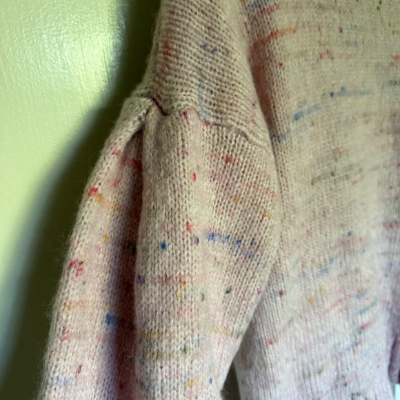 Club Monaco Ocalla Pink Knit Bell Sleeve Sweater Alpaca Wool Blend Size Small - Picture 4 of 13